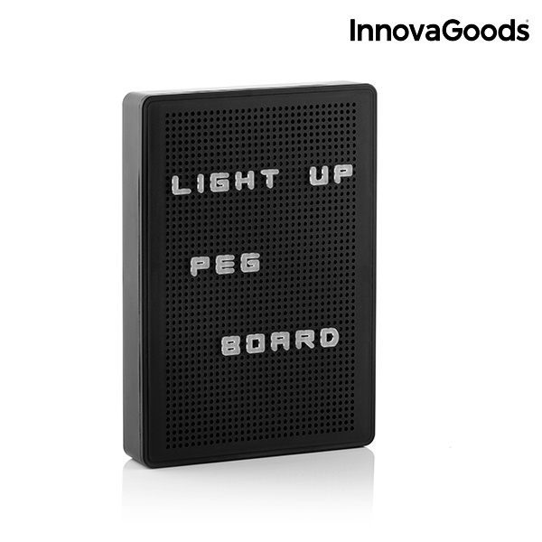 InnovaGoods lysende pinne-tavle