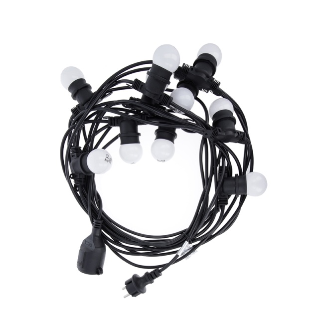 Forever Light LED-sløyfe, 10 stk 2W lamper IP65, 12m