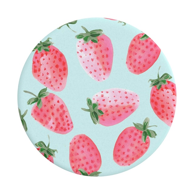 PopSockets Strawberry Rain Avtagbart Grip med Stativfunksjon