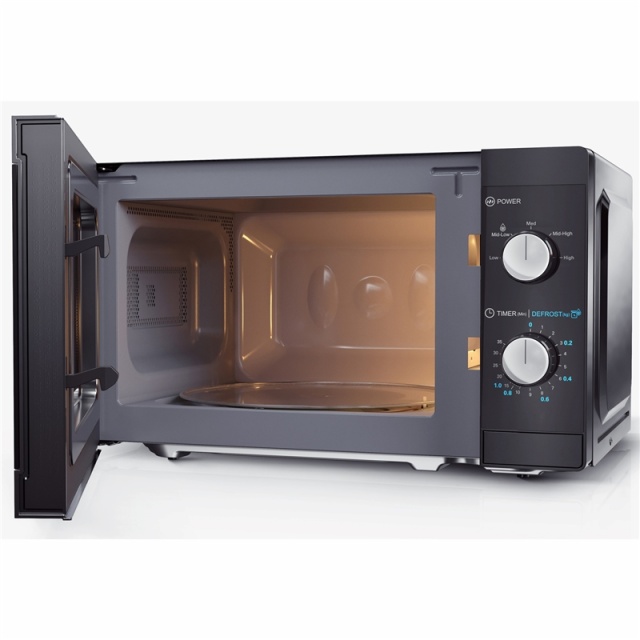 Sharp Mikrobølgeovn 20l mekanisk panel 800W, svart