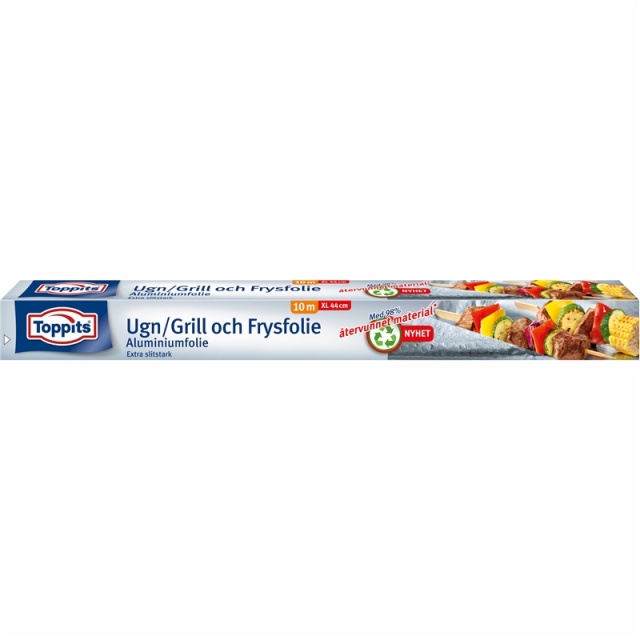 Toppits Ovn-, grill- og frysefolie 44cmX10m (Merk 12stk DFP)