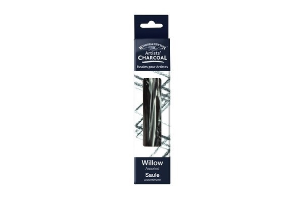 Winsor Willow Charcoal 12 stk, blandede størrelser