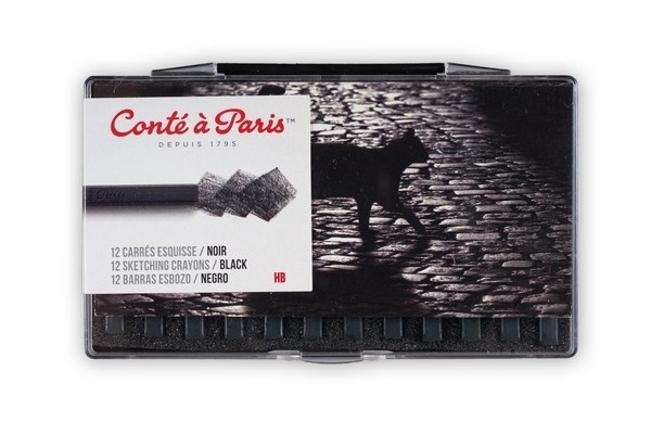 Conté à Paris Pastel Chalk HB, svart