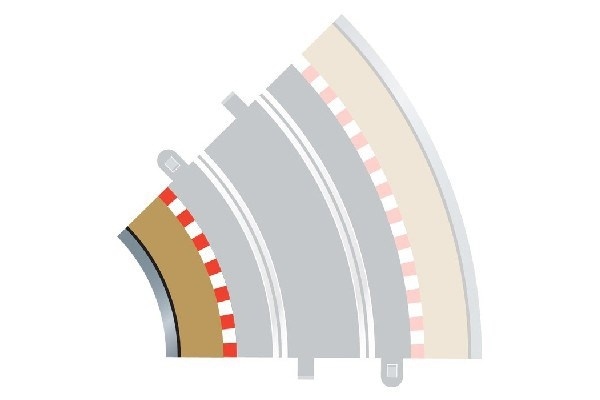 Scalextric Rad 2 indre kanter og barrierer (for C8206)