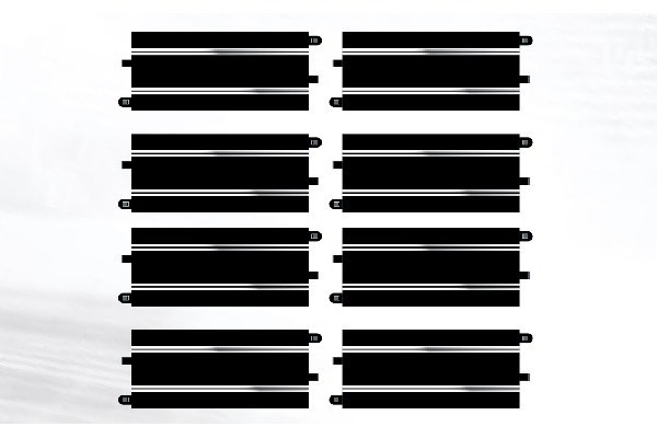 Sporforlengelsespakke 5 - 8 X C8205 Straights