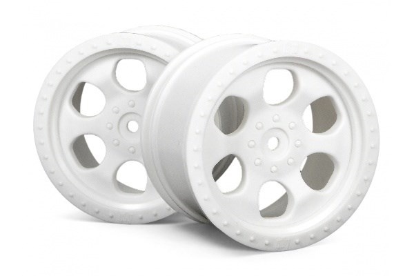 6 eiker hjul hvit (83X56Mm/2Pcs)