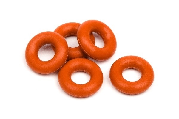 Silisium O-ring P-3 (rød) (5 stk.)