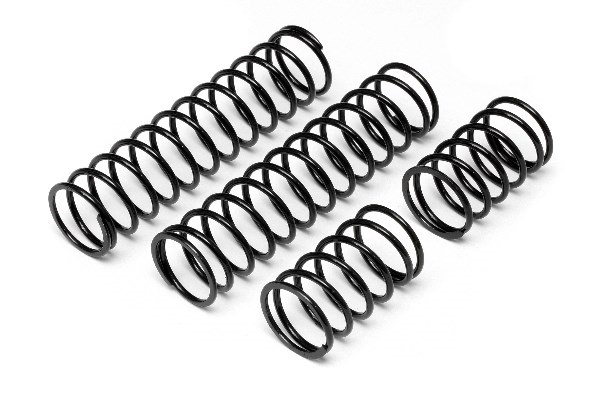 Støtfjær 23X155X2.4Mm 17.5 spoler (svart/2 stk.)