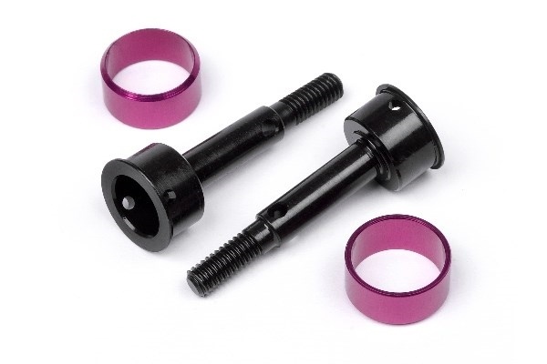 Bakre universalaksel 12,5X31Mm (m/ holdere/2 stk.)