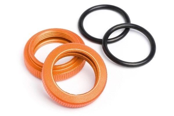 Støtdempermutter 20 mm (oransje/2 stk.)