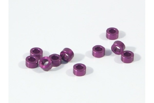 Aluminiumsskive 3 X 6 X 3,0Mm (Lilla/10 stk.)