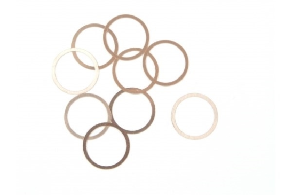 Skive 10X12X0,1Mm (kobber/10 stk.)