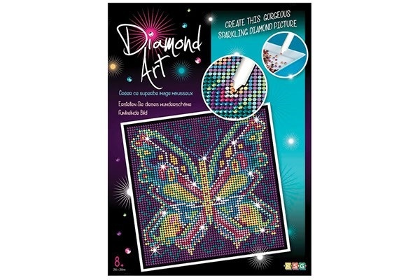 Diamond ARt 20x20cm, Sommerfugl