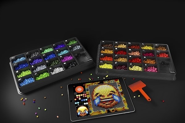 Beady Basic 10 800 perler, 4 plater, 1 perleskraper