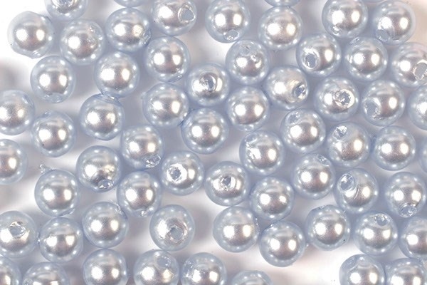 Plastperler 3mm 500g, Lyseblå