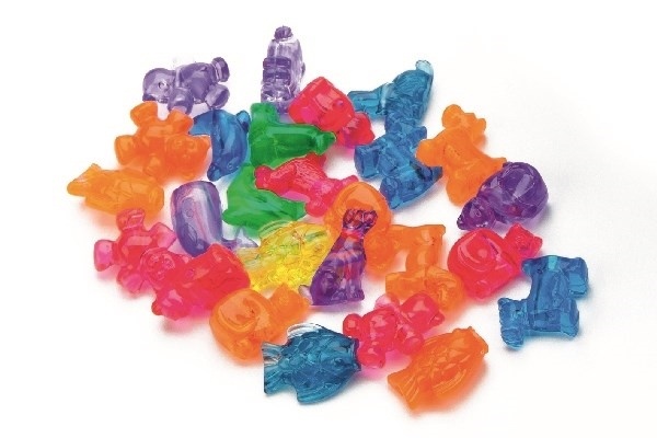 Pearl`n fun Plastperler dyremix, 1000g