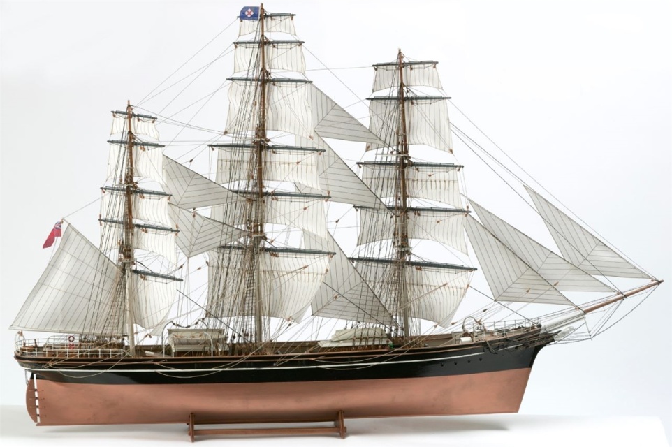 1:75 Cutty Sark - Skrog i tre