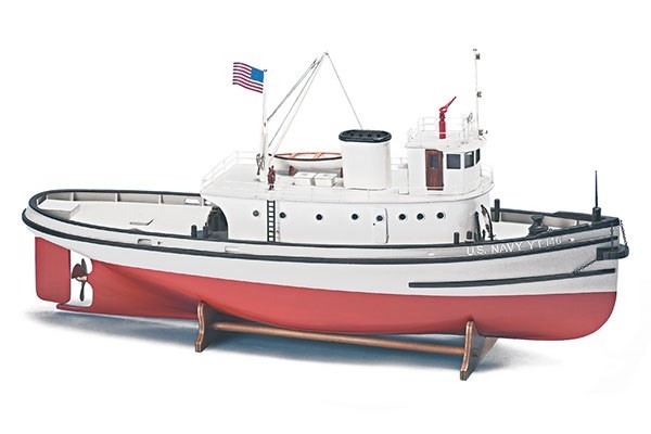 1:50 Hoga Pearl Harbor Tugboat - Skrog i tre