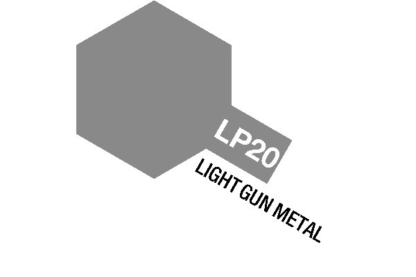 Tamiya lakkmaling LP-20 Light Gun Metal