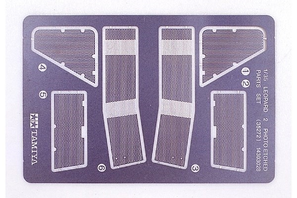 Tamiya 1/35 Leopard 2 A5/A6 PE-delesett