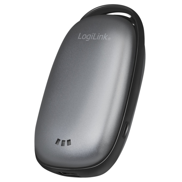 LogiLink PowerBank med håndvarmer 4000 mAh Svart