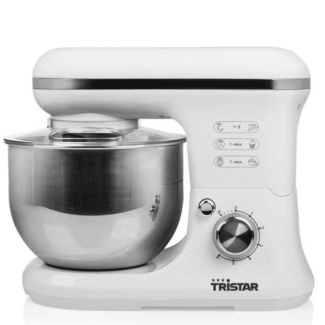 Tristar Kjøkkenmaskin 5,0 l med skål i rustfritt stål MX-4817 1200Watt