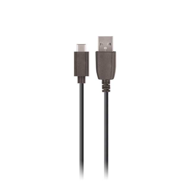 Maxlife USB - USB-C Kabel (Hurtiglading 2A), 20 cm, Svart