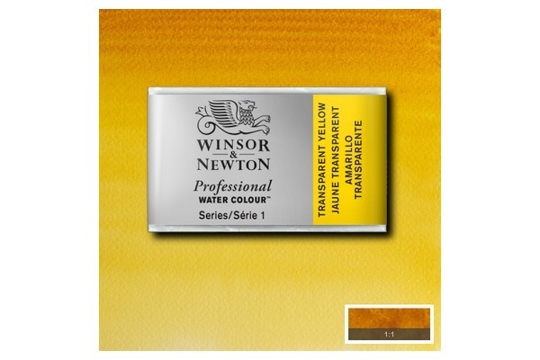 Prof Water Colour Pan/W Transp Yellow 653