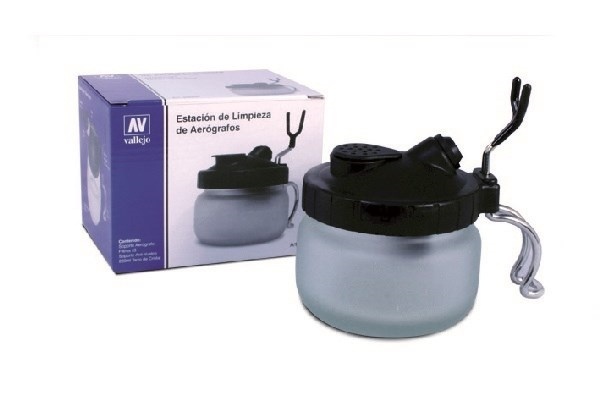Rengjøringsbeholder for airbrush