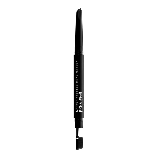 NYX PROF. MAKEUP Fill & Fluff Øyenbrynspomadeblyant - Svart