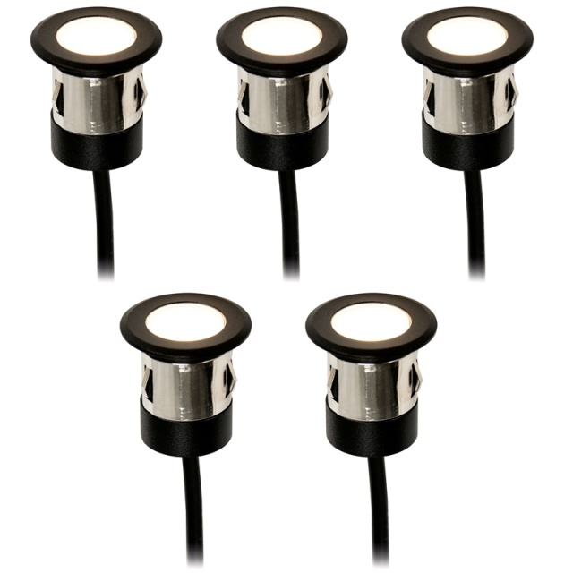 LightsOn Orion innfelt spot 5 stk Svart