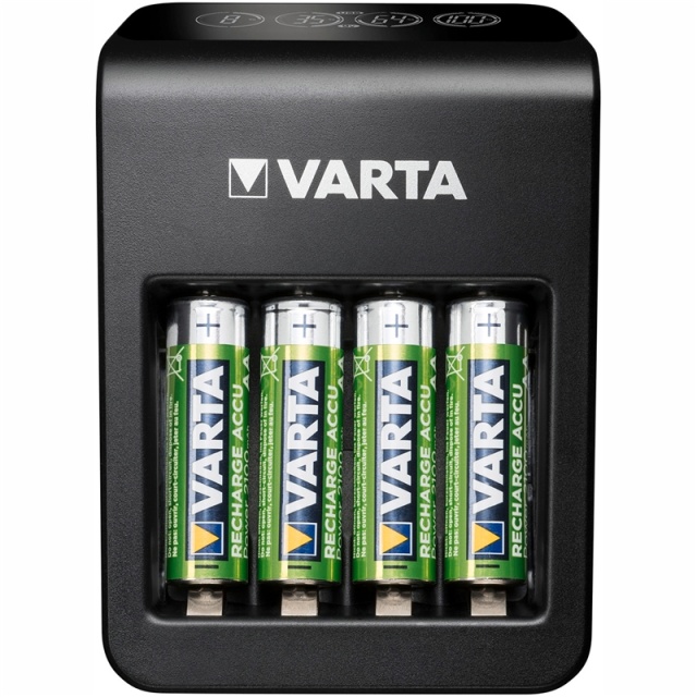 Varta LCD-plugglader + AA/AAA/9V + U