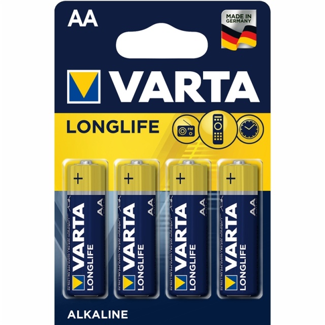 Varta Longlife AA / LR6-batteri 4-pk