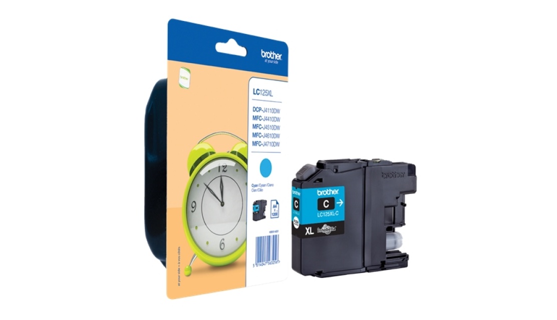 Brother LC-125XLC blekkpatroner 1 stk Original Cyan