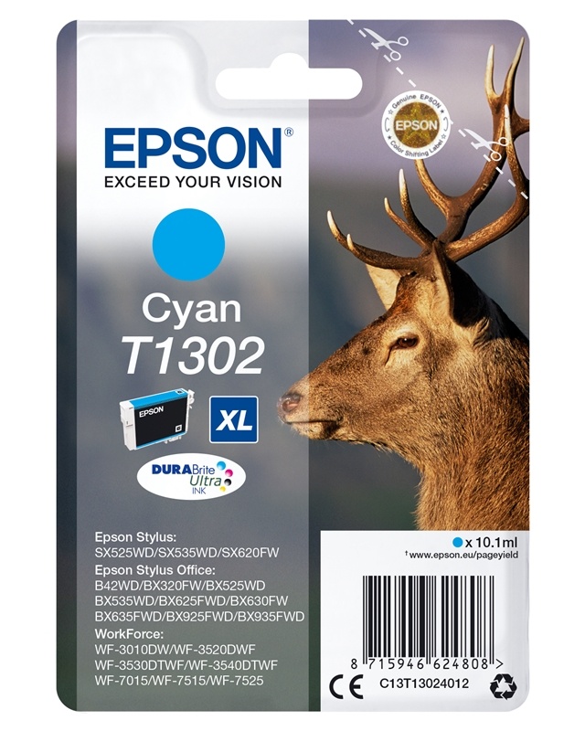 Epson Stag Enpack cyan T1302 DURABrite Ultra-blekk