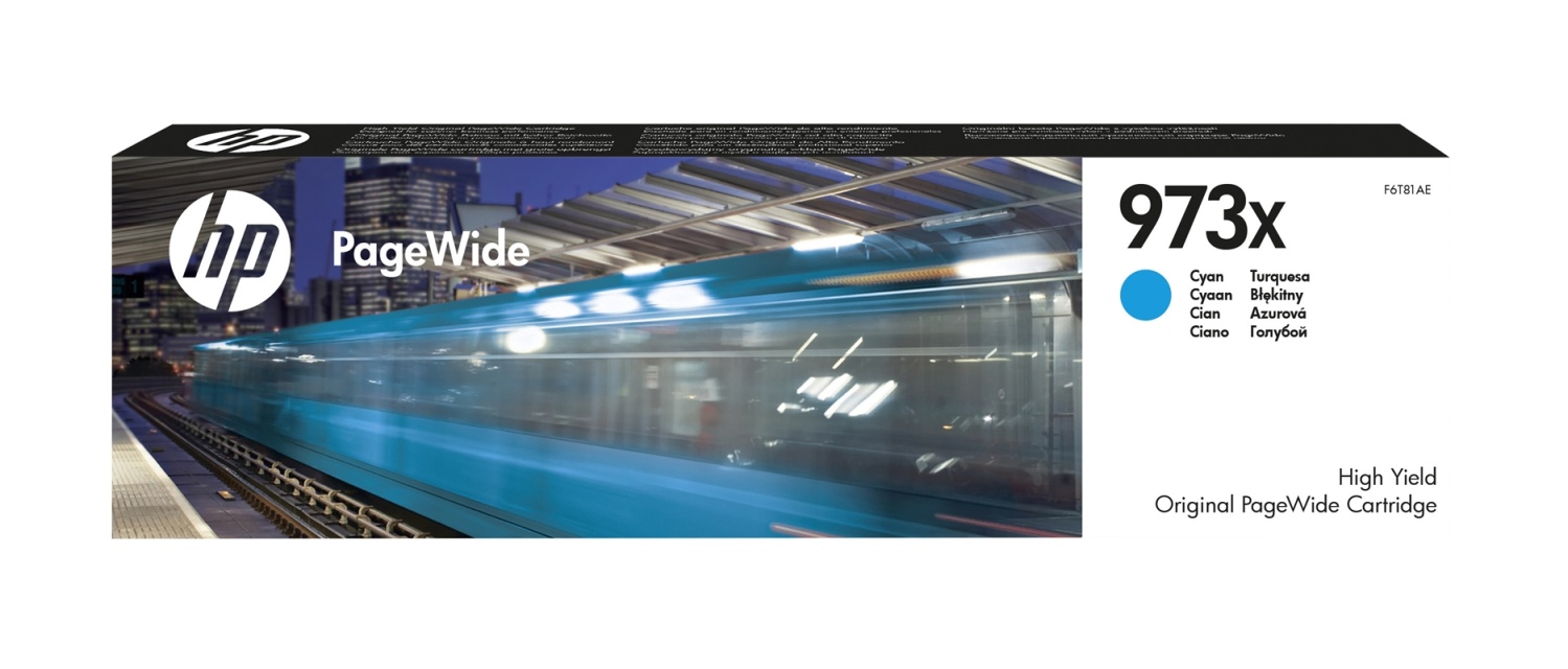 HP 973X blekkpatroner Original Cyan med høy (XL) kapasitet
