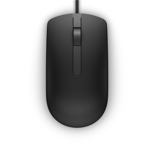 Dell MS116 Datamus Ambidextrous USB Type-A Optisk 1000 DPI