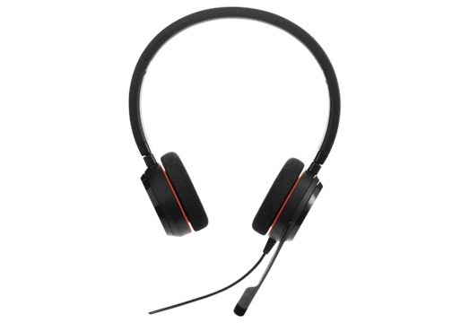 Jabra Evolve 20 UC Stereo Headset Hodebøyle USB Type-A Svart