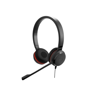 Jabra Evolve 30 II Hodesett Hodebøyle 3,5 mm jack Svart