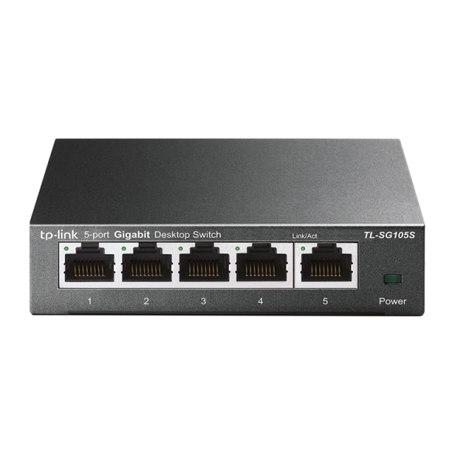 TP-LINK TL-SG105S Ikke-administrert L2 Gigabit Ethernet (10/100/1000) Svart