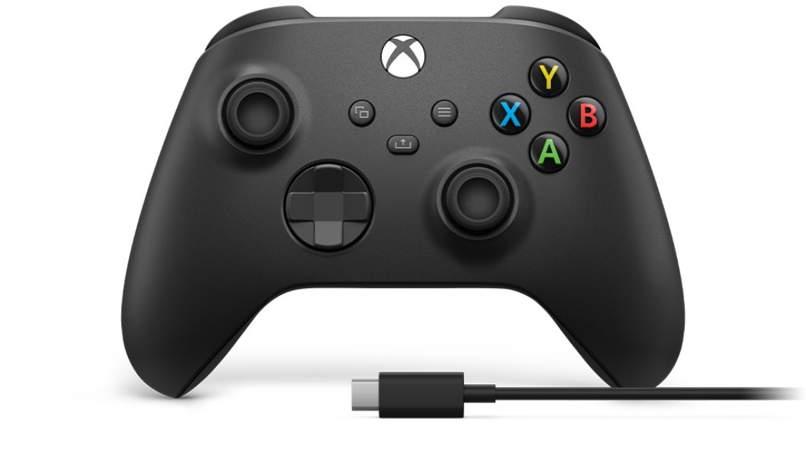 Microsoft Xbox trådløs kontroller + USB-C-kabel Svart spillbrett Analog/Digital