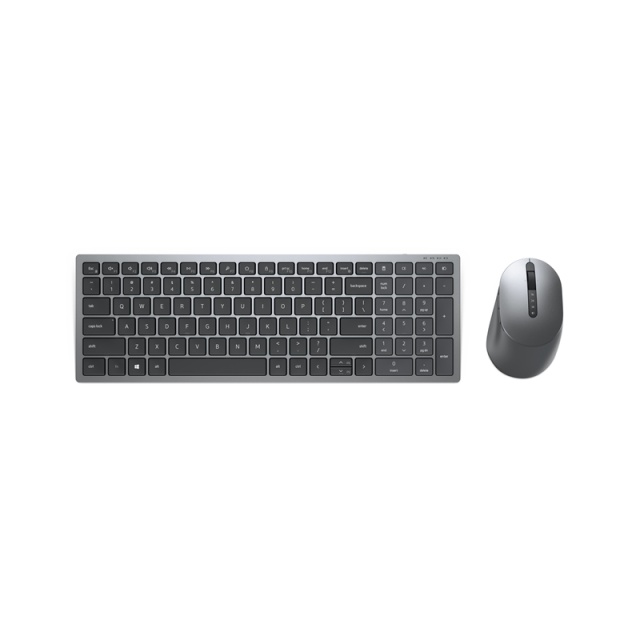 Dell KM7120W Tastatur Trådløst RF + Bluetooth QWERTY Nordic Grey, Titanium
