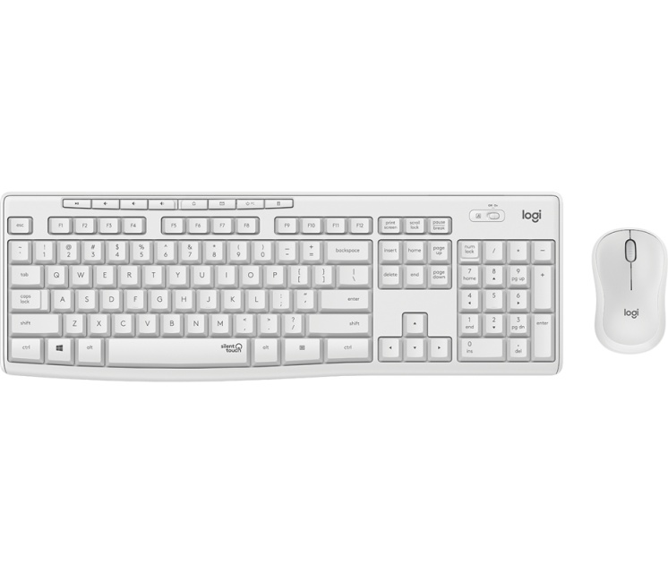 Logitech MK295 Lydløs trådløs kombo - OFF WHITE NORDIC