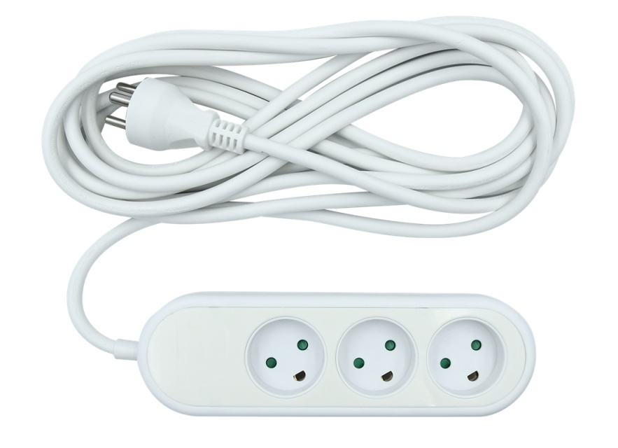 3-way socket grounded (D), 5m