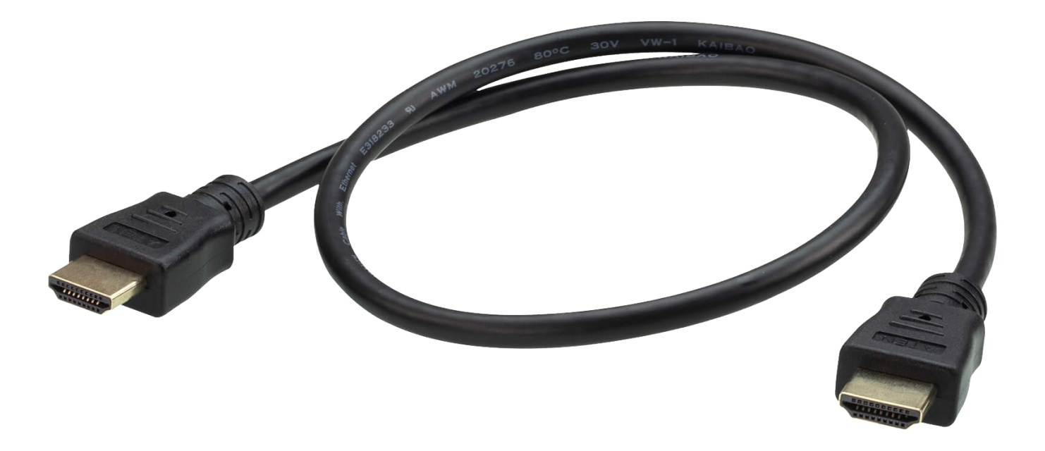 ATEN 0.6M HDMI 2.0-kabel M/M 30AWG svart