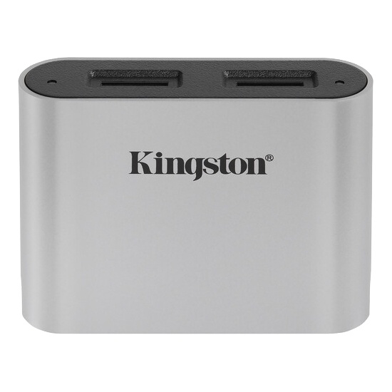 Kingston USB3.2 Gen1 Workflow Dual-Slot microSDHC/SDXC UHS-II-kortleser for arbeidsflytstasjon