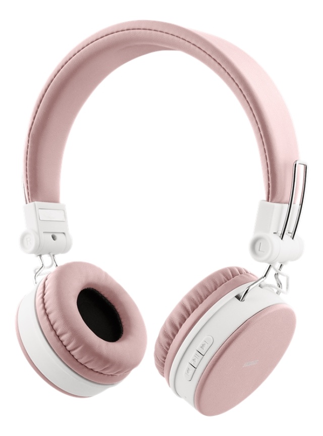 Streetz Sammenleggbart BT-hodesett for øret, 3,5 mm, rosa