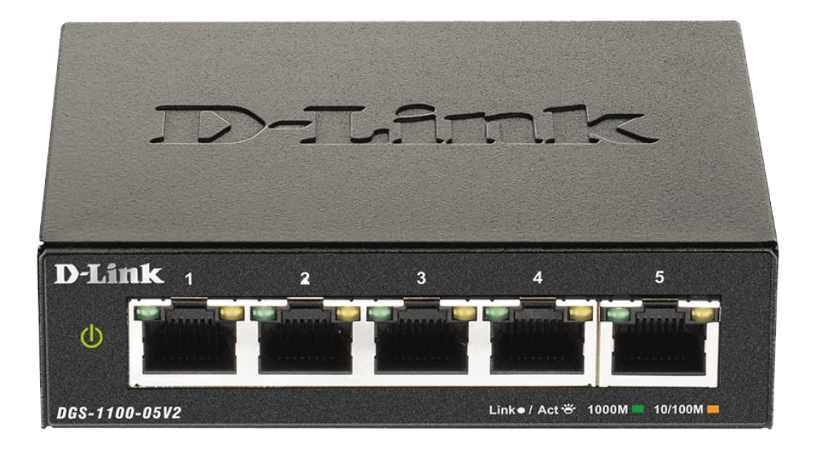 D-Link 5-port Gigabit smart administrert svitsj