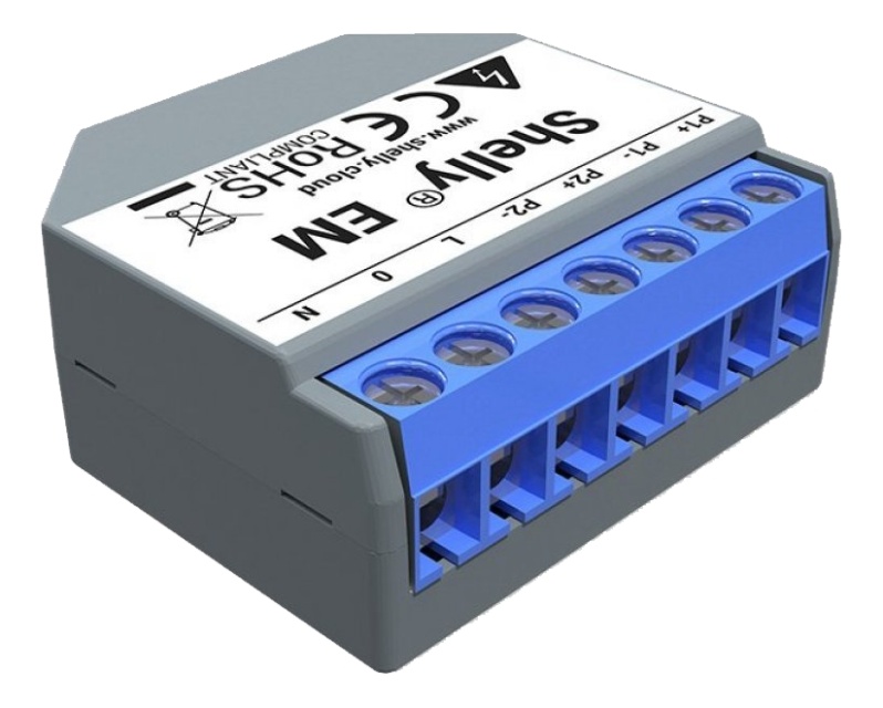 Shelly Shelly Energimåler, WiFi, kontaktorutgang, EM (uten klemmer)