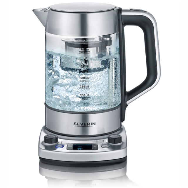 Severin Te / Vannkoker med løft, glass WK3422